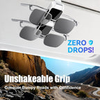 Dsycar 2 Pack Sunglasses Holder for Car, Double Holder Visor Sunglass Clip | One-Handed-Operation Easy Access Storage for Driving,Universal Fits Anti-Scratch Car Sun Visor Accessories - Image 4