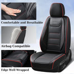Coverado Car Seat Covers, Front Covers for Cars, Car Seat Cover Front Seats, Car Seat Protector Waterproof, Leather Car Seat Cushion, Universal Interior Covers Seat Protectors for Most Cars - Image 2