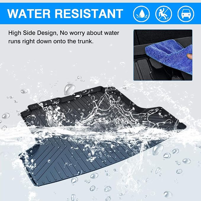 Powerty Trunk Mat for Nissan Altima Sedan 2019-2025 2026, All Weather TPE Cargo Mat Liner for Altima Rear Trunk - Image 6