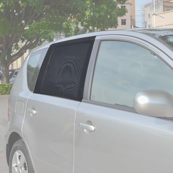 TFY Universal Car Rear Side-Door Square-Window Sunshades - for Vehicles with Side Windows 29.5Inch - 41.5Inch W x 19Inch H (Regular Rectangular Window) | Universal Fit | Sunshade | Glare reduction | Easy installation | Secure hold | Lightweight & porta... - Image 6
