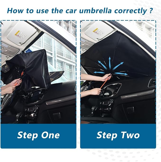 Mushrooms Windshield Sun Shade Umbrella Vintage Flower Butterfly Dragonfly Foldable Car Front Window Sunshade Blocks UV Rays Heat Keep Vehicle Cool (55" x 27.5") - Image 6