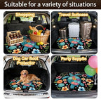 Car Trunk Mat for SUV, 31"x47" Colorful Floral Turtle Cargo Liner Protector | All Weather Universal Cargo Liners for Dogs, Car Accessory for SUVs/Sedan/Wagons, Durable Non-Slip Washable Rear Cargo Mat - Image 7