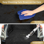 F-color SUV Cargo Liner for Dogs - Trunk Cover with Bumper Flap Protector | Waterproof Pet Cargo Cover with Side Flaps, Dog Car Seat Cover with Non-Slip Trunk Mat, Prevents Scratches Pet Hair Mud Dirt - Image 6