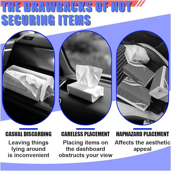 Craedli Car Tissue Holder, Leather Backseat Tissues Box Cover Rectangular Car Napkin Holder for 100-150 Tissues Organizer, Large Napkin Case Auto Headrest Hanging Mask Dispenser for SUV Sedan (Beige) - Image 4