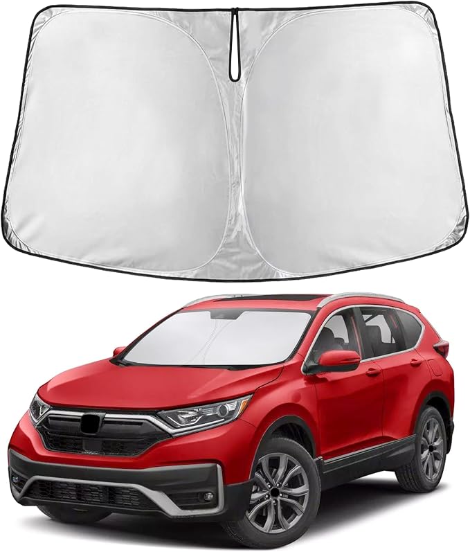 EcoNour Windshield Sunshade Compatible for Honda CRV 2017-2020 2021 2022 | Sun Visor for Front Windshield & Window Sun Shade Cover, UV Heat Blocker & Protector, Car Accessories by EcoNour