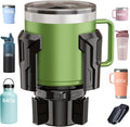 Cup Holder Expander, Cup Holder Expander for Car, Adjustable Cupholder for 2.6"- 4.8" Yeti, Hydro Flask, Nalgene, Takeya, Camelbak, Ramblers, Owala, Tumblers, Mugs, Bottles, with Sunglass Holder by FLLIK