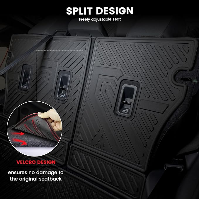 LASFIT Cargo Mat for Subaru Forester Gas 2026 2025 (& 2026 Wilderness) | All Weather TPE Custom Fit Easy Clean Durable Cargo Tray Liner Trunk Mat & Backrest Mats Accessories, Black - Image 7