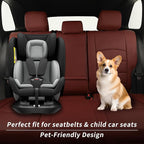 Custom Seat Covers for Toyota 2021-2026 Corolla Hatchback (Full Set,Wine) | 1:1 Custom Fit,Factory Look, - Image 2