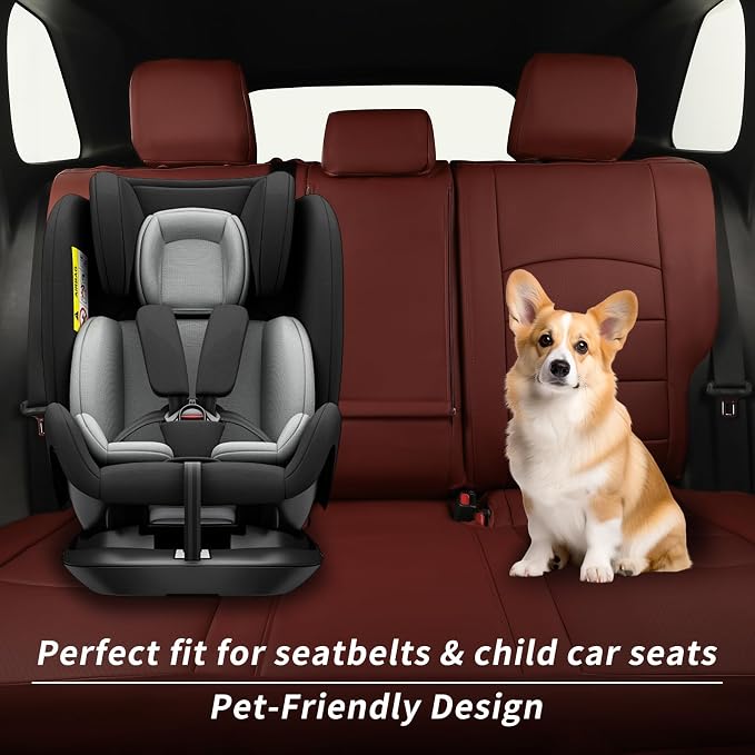 Custom Seat Covers for Toyota 2021-2026 Corolla Hatchback (Full Set,Wine) | 1:1 Custom Fit,Factory Look, - Image 2