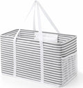 Lifewit Extra Large Tote Bag, Reusable Grocery Bags with Metal Wire Frame and Handles by Lifewit