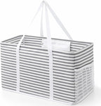 Lifewit Extra Large Tote Bag, Reusable Grocery Bags with Metal Wire Frame and Handles by Lifewit