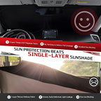 Windshield Sun Shade for 2022 2023 2024 2025 2026 Ford Maverick | Foldable Sun Sunshade for Car Front Window Blocks UV Rays and Heat Automotive Interior Protector Custom Fit Accessories - Image 5