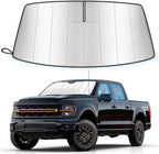 Windshield Sun Shade for Ford F150 2021-2025 2026 Custom Fit | (Lariat, King Ranch, Platinum, XL, STX, XLT, Limited, Tremor, Raptor), Folding Design, Car Front Window Sunshade, Sun Visor by Unknown