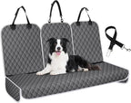 Dog Car Seat Cover for Back Seat, Fits Cars/SUVs/Trucks, M-Charcoal Grey by NECKORY