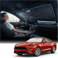 Nmoiss Windshield Sun Shade Umbrella [Vinyl Coating Heat Shield] for Ford Mustang 2005-2026 Accessories, Protect Car from Sun Rays & Heat Damage Keep Cool and Protect Interior by Nmoiss