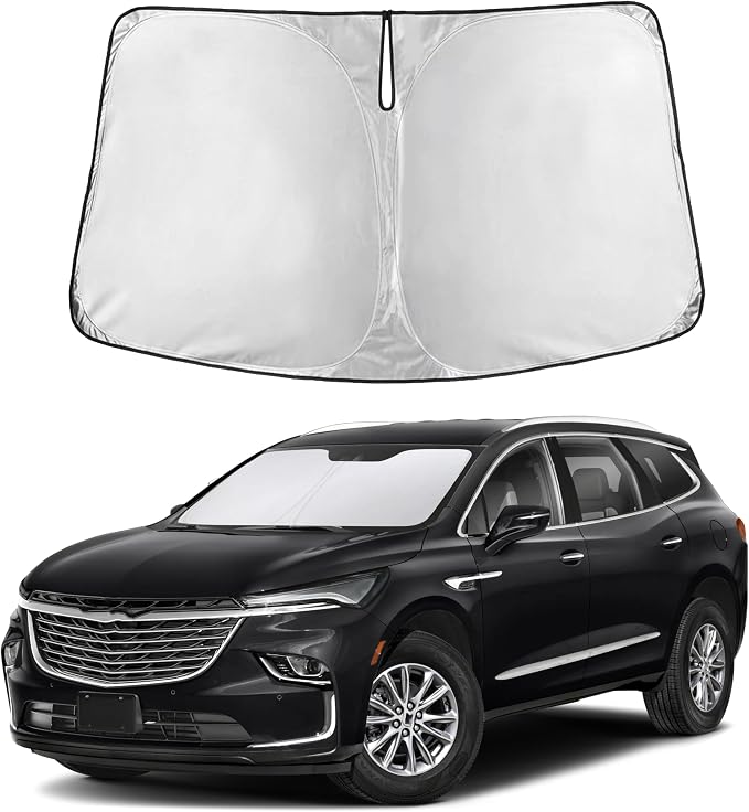 Autovir Windshield Sun Shade Fit for 2018-2022 2023 2024 Buick Enclave | Sunshade, Front Car Window Shades Sun Visor, Blocks UV Rays & Heat, Car Accessories by Autovir