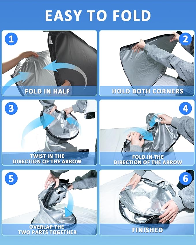 for Hyundai Santa Fe 2019-2023 Windshield Sun Shade - 4 Layers Car Sunshade | Front Windows Shade Cover Custom Fit Santa Fe Sun Visor 250T Retractable Shade Blocks UV Rays Car Accessories - Image 6