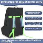 Car Seat Bags For Airplane Travel, 600D Thickening Oxford Cloth Durable Car Seat Travel Bag For Air Travel Carseat Cover with Shoulder Straps and 2pcs Luggage Tags For Airplane - Image 6