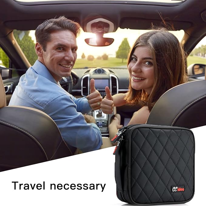 CCidea CD DVD Case Holder, Portable Disc Storage Wallet Binder, Multiple Capacity CD Organizer for Car Home Travel, Anti-Scratch Blu-Ray Game Disc Storage (Black) - Image 7