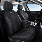Coverado Black Front Seat Covers, Automotive Seat Covers 2 Seats, Mesh Car Protectors 2-Pack, Auto Seat Covers Spill-Proof Design Universal Fit for SUV, Vans, Sedan, Truck by COVERADOAUTO