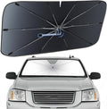 Windshield Sun Shade Umbrella for GMC Envoy 1996-2009 Front Window Shield | Heat-Reflective Window Shade, Umbrella Sunshade Cover Blocks Heat, Protects Interior, Vehicle-Specific Precision Fit by Fshaanys