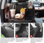 Foldable Car Seat Back Portable Tray with Phone Mount for Food Dining Drink and Laptop, Hanging Car Steering Wheel Tray(Upgrade) - Image 3
