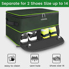 YOREPEK Golf Gifts for Men, 2 Layer Golf Trunk Organizer for 2 Pair Shoes | Waterproof Car Trunk Locker with Separate Ventilated Compartment for Balls, Tees, Clothes, Gloves, Birthday Gifts for Golfers - Image 3