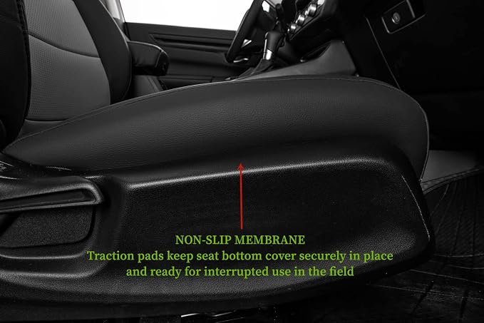 coverdream Custom Seat Covers for 2023-2026 Honda CR-V,Premium Faux Leather Car Seat Cover Set,Full Set Waterproof SUV Seat Protector,Armrest Covers Included(Black/Gray) - Image 4
