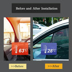 Car Magnetic Sun Protection Curtain 4PCS Fit for Hyundai Sonata 2004 2005 2006 2007 2008 2009 UV Protection, Insect Screen, Rear Passenger Side Window Visor-Black - Image 2