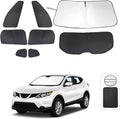 TINGLU Window Shades for Nissan Rogue Sport(Not for Rogue) 2017-2024 8PCS Accessories Car Side Full Windows Rear Triangular Windshield Sun Shade Sun UV Rays & Privacy Protection for Camping,Napping by TINGLU