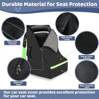 Car Seat Bags For Airplane Travel, 600D Thickening Oxford Cloth Durable Car Seat Travel Bag For Air Travel Carseat Cover with Shoulder Straps and 2pcs Luggage Tags For Airplane - Image 5