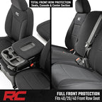 Rough Country Neoprene Front Seat Covers for Chevy Silverado & GMC Sierra 1500 (2019-2026) - Waterproof & UV Resistant, Foam Padded, Front Row Cover Set - Image 6