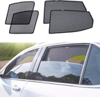 Car Magnetic Sun Protection Curtain 4PCS Fit for Hyundai Sonata 2004 2005 2006 2007 2008 2009 UV Protection, Insect Screen, Rear Passenger Side Window Visor-Black by BoxCheer