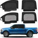ZATOOTO Car Window Shades for Ford F-150 2021-2024 Car Window Covers Blackout | Double-Layer with Zipper | Airflow and Privacy F-150 Window Screen with Storage Bag for Camping Napping Traveling - Image 8