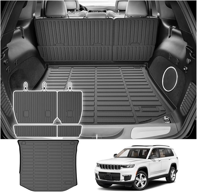 Cartist Cargo Liner for Jeep Grand Cherokee 2011-2021, All Weather Cargo Mats for Grand Cherokee Accessories, Heavy Duty TPE Trunk Mat, Car Accessories by cartist
