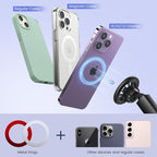 Magnetic Car Cup Holder with Phone Holder, 360° Rotating Cup Holder Expander Phone Holder, N52 Magnets Universal Car Mount with Adjustable Base for iPhone Samsung All Smartphones - Image 5