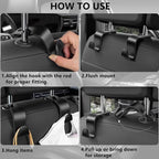 DTDNZKN 8-Pack Car Seat Back Storage Hook | Auto Seat Hook Hangers Storage Organizer Interior Accessories for Purse Coats Umbrellas Grocery Bags Handbag - Image 4