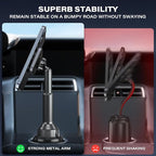 APPS2Car Magnetic Cup Holder Phone Holder -Designed for iPhone MagSafe Case - [Not Charging] (Gray-MagSafe) - Image 5