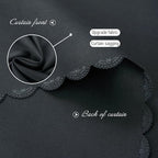 Adhesive Blackout Curtains- Self Stick Shades Window Blinds Curtains No Rod Needed Easy to Hang Curtains, Use for Bedroom, Living Room, Dining Room, Kitchen, Home Office, 47"W X 79"L, Black, 2 Panels - Image 5
