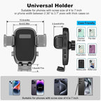 Cup Holder Phone Mount, 2 in 1 Universal Cup Holder Expander with Long Arm 360°Rotation Cup Phone Holder for Car Fits All 4-7” iPhone Galaxy Smartphones and Most Truck Bottles - Image 7