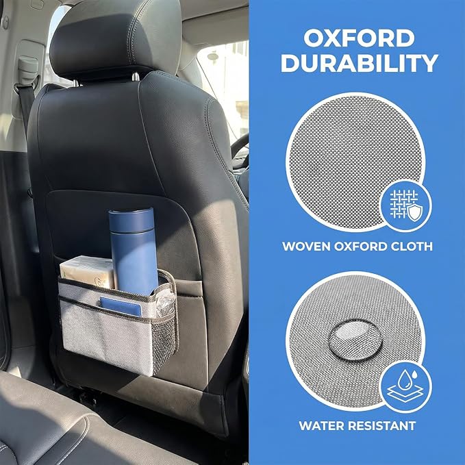 Bittwee Car Side Pocket Organizer, Hanging Trash Can for Car Door and Seat, Vehicle Mini Foldable Storage Bag Dustbin Container, Universal for Truck SUV Van (Red) - Image 5
