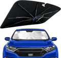 Windshield Sun Shade for Honda CRV 2017-2022 with 360° Rotating Shaft | Custom Fit Umbrella Sunshade for UV Blocking, Car Sun Visor Keeps Car Cool, Protects Interior & Easy Storage by Lonyaqui