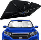 Windshield Sun Shade for Honda CRV 2017-2022 with 360° Rotating Shaft | Custom Fit Umbrella Sunshade for UV Blocking, Car Sun Visor Keeps Car Cool, Protects Interior & Easy Storage by Lonyaqui