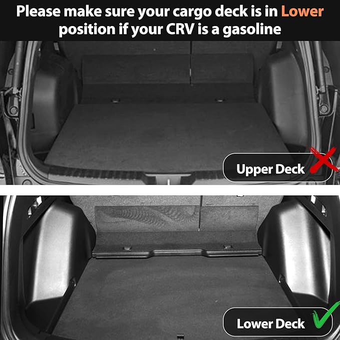 AUXKO All Weather Cargo Mat for Honda CRV 2023 2024 2025 2026 Gas | High Wall,All-Weather,All Season,Odorless,Anti Slip,Rain&Salt Resistant,TPE Material,Black,Accessories,Pet Friendly - Image 4
