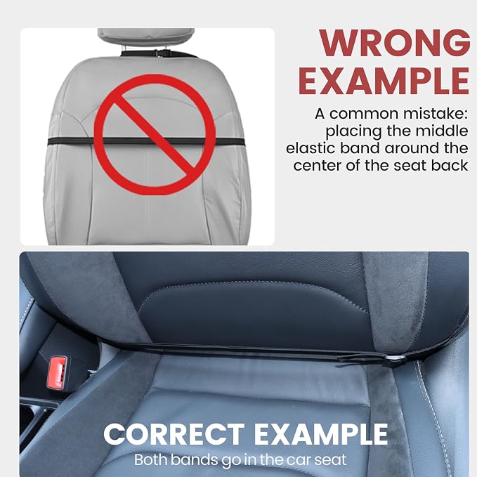 Viaviat Car Seat Protector Large Kick Mat 2 Pack Durable Water Resistant Auto Seat Back Covers with 2 Mesh Pockets Protection Against Dust Mud Scratches (Dark Gray, 2-Pack) - Image 8