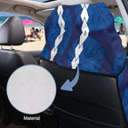 SEANATIVE Car Seat Towel Covers with Storage Bag Seat Post Workout Sweat Washable Cover for Car Towel for Dog Pet Workout Outdoor Sport Activities, Polynesian Plumeria Print - Image 6