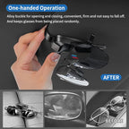 1 Pack Car Sunglass Holder Fits for BMW X3 X5 X7 X1 iX X6 X2 X4 | for BMW 4 3 5 7 2 8 Series Z4 XM, Car Visor Glasses Holder Durable Sunglass Holder Clip Car Interior Accessories (Black) - Image 2