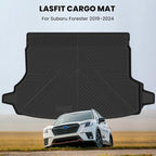 LASFIT Cargo Mat for Subaru Forester 2024 2023 2022 2021 2020 2019 | All Weather Custom Fit Anti-Slip Pet Friendly Easy Clean TPE Trunk Mat Cargo Tray Liner Accessories, Black - Image 3