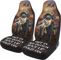 GENANY Duck Hunting Dog Car Seat Covers, 2-Piece Front Seat Set | 2-piece polyester front seat cover set, each 49.5 x 19.6 inches, with adjustable straps and hooks by GENANY