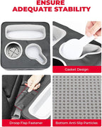 KEMIMOTO Back Seat Cup Holder for Car, Couch Cup Holder, Car Truck Boat Organizer, Couch Sofa Bed Expander Tray Holds Drinks, Snacks, Remote, Cell Mobile Phone (Black) - Image 5
